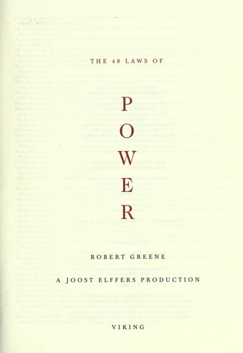 The 48 Laws of Power - by Robert Greene (Hardcover)