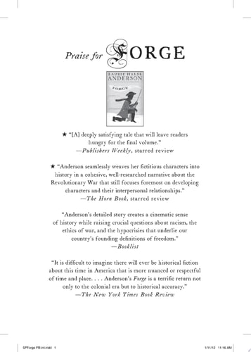 Forge by Laurie Halse Anderson