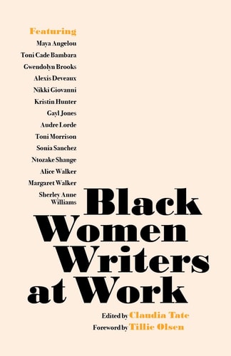Black Women Writers at Work - by Claudia Tate (Paperback)