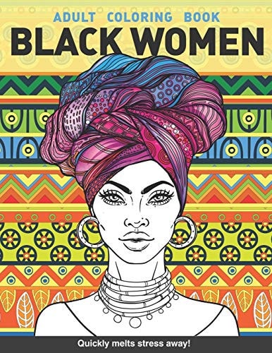 Black Women Adult Coloring Book