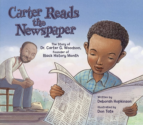 Carter Reads The Newspaper - by Deborah Hopkinson (Paperback)