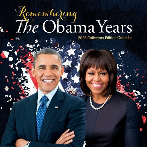Shades of Color the Obama Years 2026 Wall Calendar