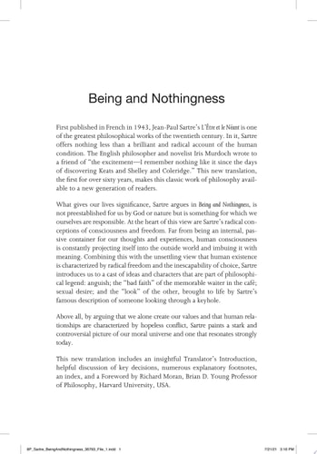 Being and Nothingness (paperback)