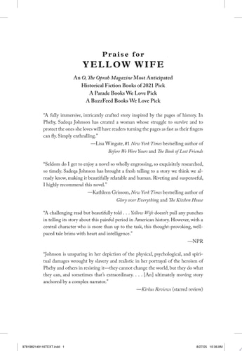 Yellow Wife: A Novel by Sadeqa Johnson