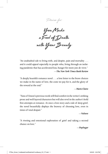 You Made a Fool of Death with Your Beauty - by akwaeke (Paperback)